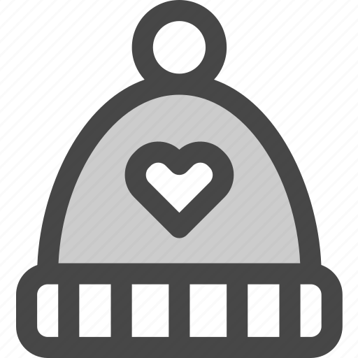 Favorite, hat, heart, love, passion, warm, winter icon - Download on Iconfinder