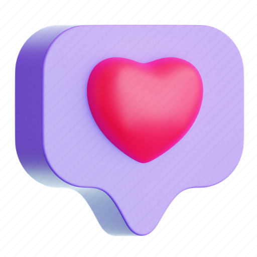 Love, notification, couple, romance, valentines, wedding, valentine 3D illustration - Download on Iconfinder