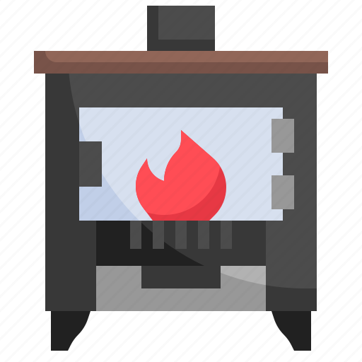 Wood, stove, furniture, household, burner icon - Download on Iconfinder