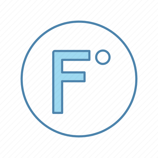 Degree, fahrenheit, fahrenheit scale, forecast, temperature, thermometer, weather icon - Download on Iconfinder