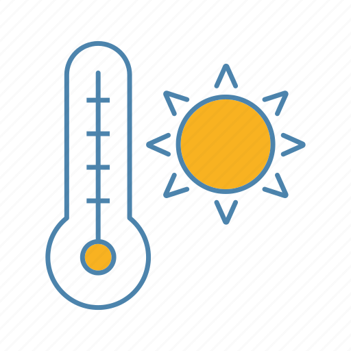 Heat, hot, summer, sun, sunny, temperature, thermometer icon - Download on Iconfinder