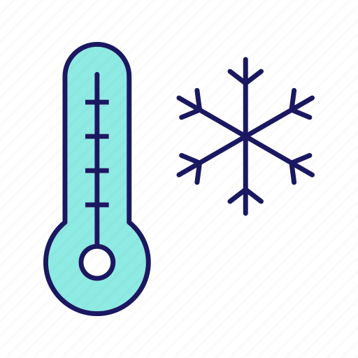 Cold, outside, season, snowflake, temperature, thermometer, winter icon - Download on Iconfinder