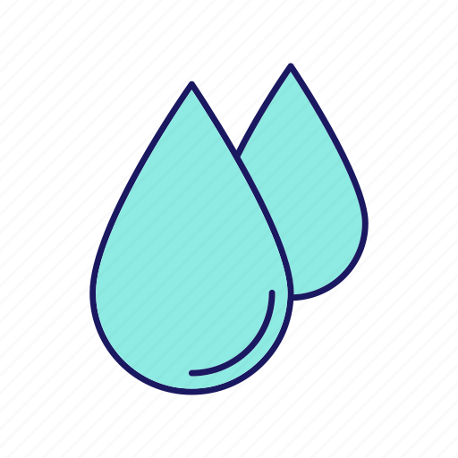 Drop, droplet, liquid, rain, raindrop, water, water drop icon - Download on Iconfinder