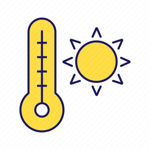 Heat, hot, summer, sun, sunny, temperature, thermometer icon - Download on Iconfinder