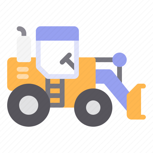 Bulldozer, construction, farm, heavy, vehicle icon - Download on Iconfinder