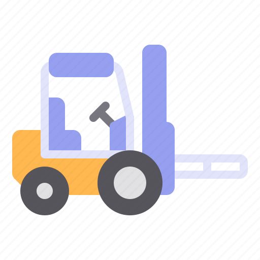 Construction, forklift, heavy, vehicle, warehouse icon - Download on Iconfinder