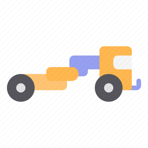 Construction, heavy, scraper, truck, vehicle icon - Download on Iconfinder