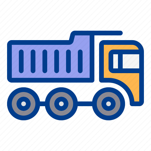 Construction, dump, heavy, truck, vehicle icon - Download on Iconfinder