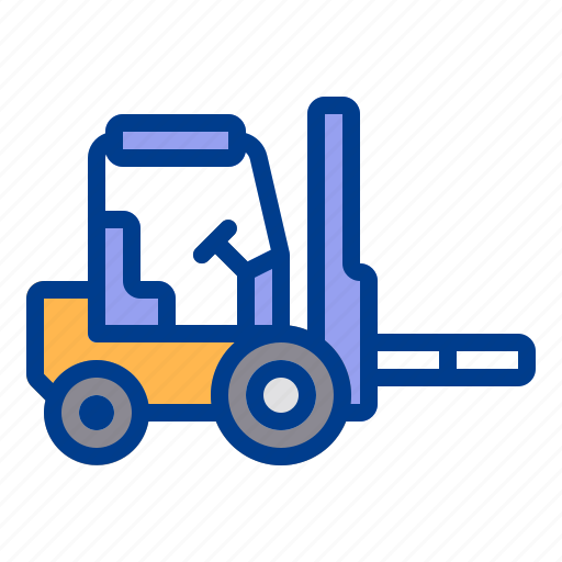 Construction, forklift, heavy, vehicle, warehouse icon - Download on Iconfinder