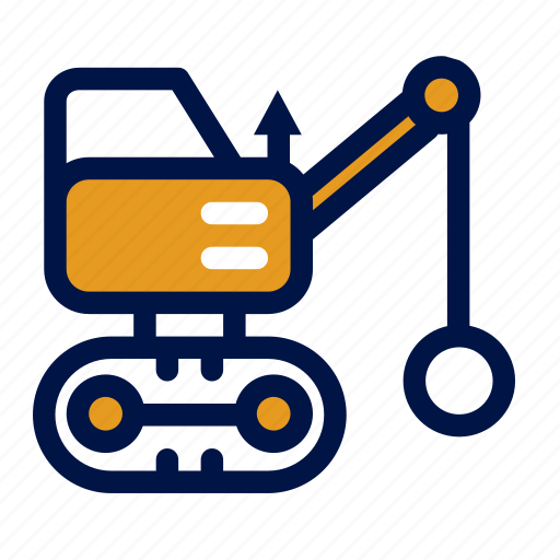 Ball, construction, heavy, transportation, vehicle icon - Download on Iconfinder