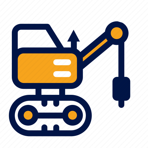 Construction, drill, heavy, truck, vehicle icon - Download on Iconfinder