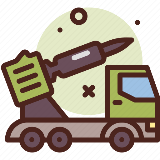 Rocket, launcher, army, heavy, machinery icon - Download on Iconfinder