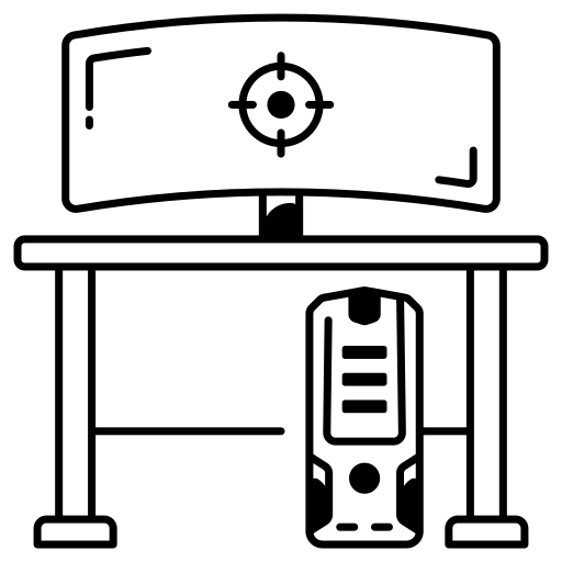Setup, desk, computer, hardware, device, pc, cpu icon - Download on Iconfinder