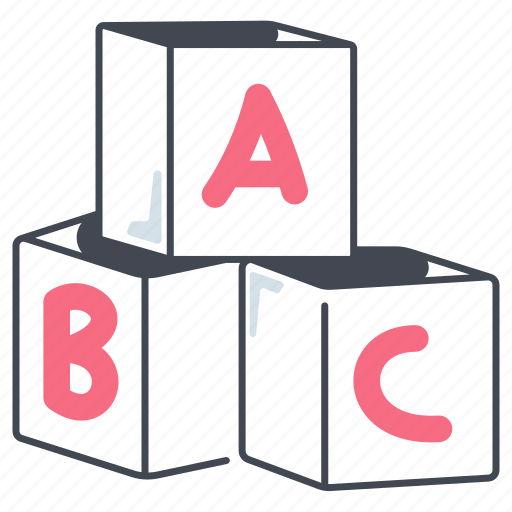 Abc cube, abc blocks, alphabet cube, alphabet toy, alphabet blocks icon - Download on Iconfinder
