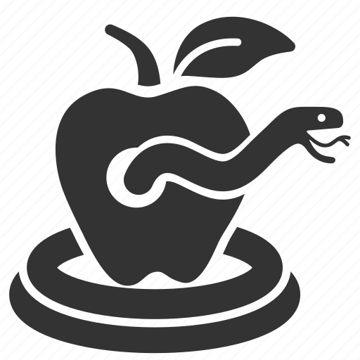 Adam's apple, apple, eden, evil, forbidden fruit, satan, serpent icon - Download on Iconfinder