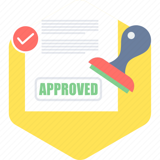 Approved, accept, approve, confirm, stamping, ok, yes icon - Download on Iconfinder