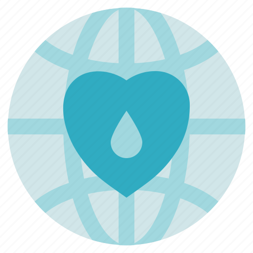 Blood donation, medical, globe, charity, heart, global icon - Download on Iconfinder