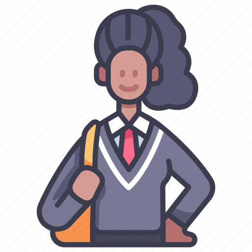 College, education, female, people, school, student icon - Download on Iconfinder