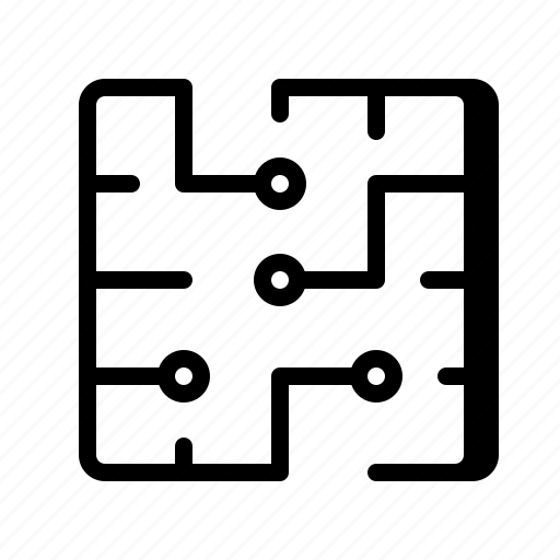 Labyrinth, chip, solution, challenge, maze icon - Download on Iconfinder
