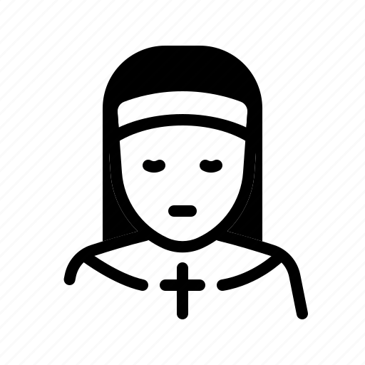 Nun, monk, catholic, christian icon - Download on Iconfinder