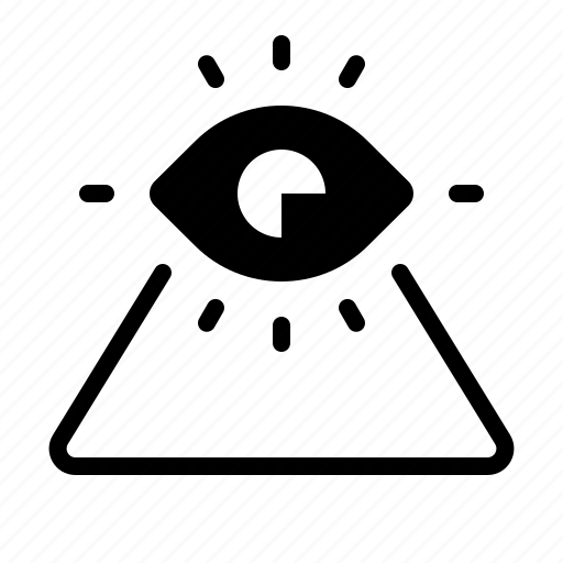 Pyramid, eye, illuminati, eye of providence, all seeing eye, secret society icon - Download on Iconfinder