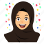 celebrate, girl, hijab 