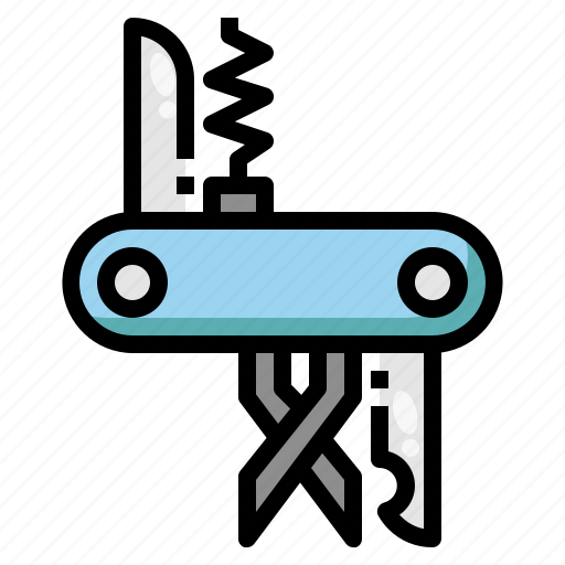 Swiss, knife, blade, equipment, camping icon - Download on Iconfinder