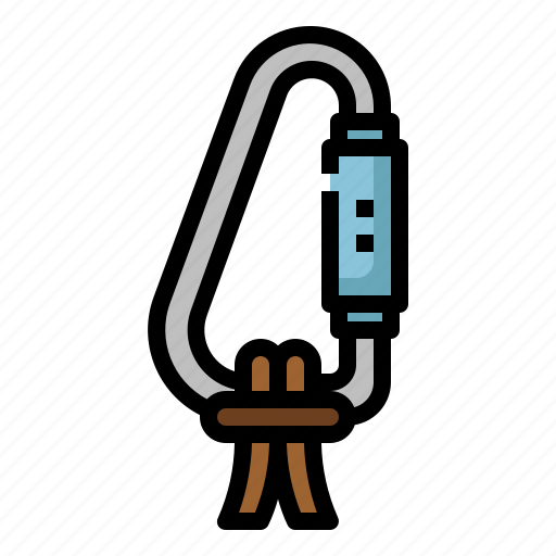 Carabiner, climbing, safety, adventure, security icon - Download on Iconfinder