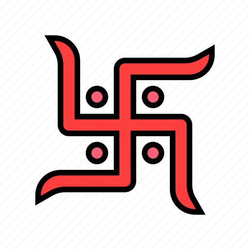 Swastika, hinduism, india, hindu, god, religion icon - Download on Iconfinder