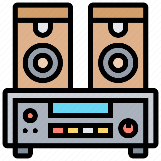Audio, music, player, speakers, stereo icon - Download on Iconfinder