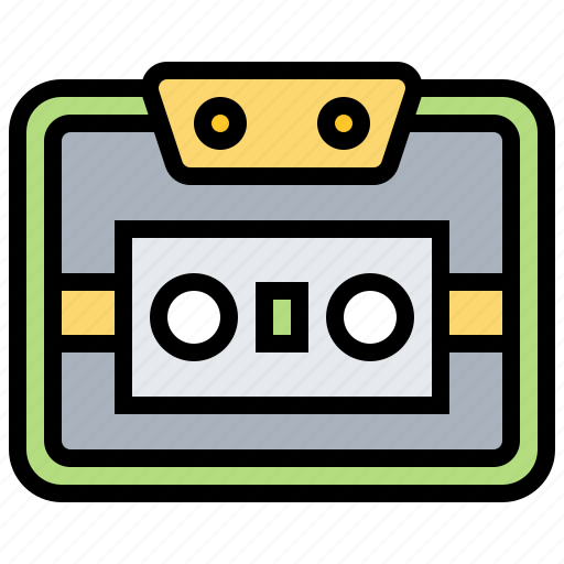 Audio, audio tape, cassette reel, cassette tape, music, sound icon -  Download on Iconfinder