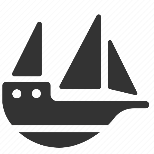 Boat, pirate ship, sailboat, ship, cruise, sea, vessel icon - Download on Iconfinder