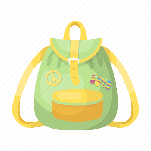 Accessory, backpack, bag, hippie, things icon - Download on Iconfinder