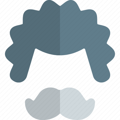 Moustache, curly hair, avatar icon - Download on Iconfinder