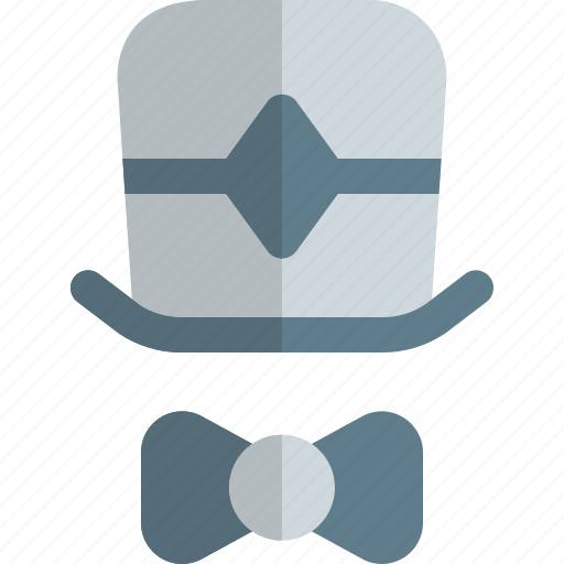 Hat, bowtie, neckpiece icon - Download on Iconfinder