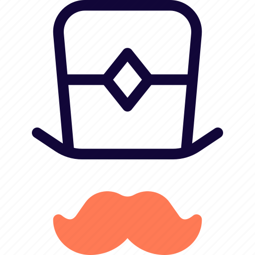 Hat, moustache, male, headwear icon - Download on Iconfinder