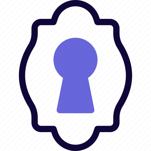 Safety, key hole, protection, retro icon - Download on Iconfinder