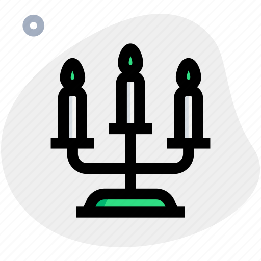 Flames, candles, candle stand icon - Download on Iconfinder