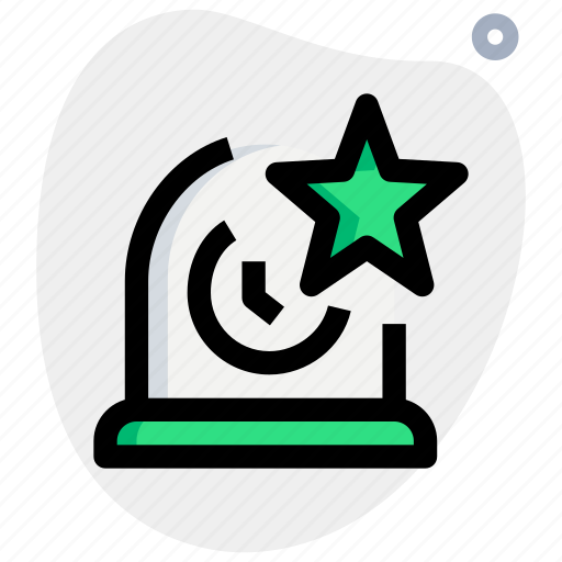 Star, retro clock, timer icon - Download on Iconfinder