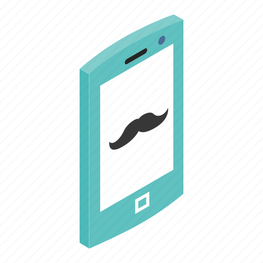 Hipster, mustache, network, phone, screen, smart, tablet icon - Download on Iconfinder