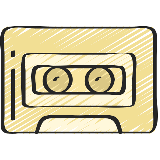 Cassette, hipster, music, on trend icon - Free download