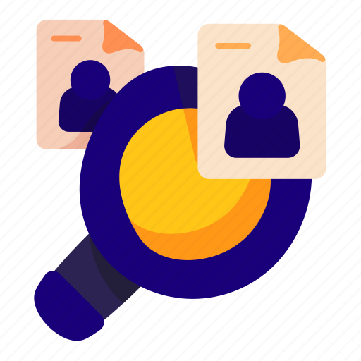 Search, portfolio, profile, cv, resume, people icon - Download on Iconfinder