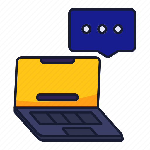 Document, business, laptop, communication, discussion icon - Download on Iconfinder