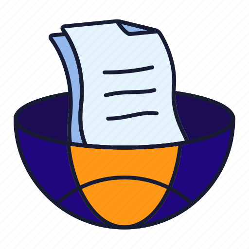 Browser, document, business, data, world icon - Download on Iconfinder