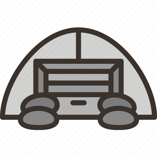 Bunker, shelter, hidden, fortress, protection icon - Download on Iconfinder