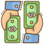cash, hand, transaction, money, payment 