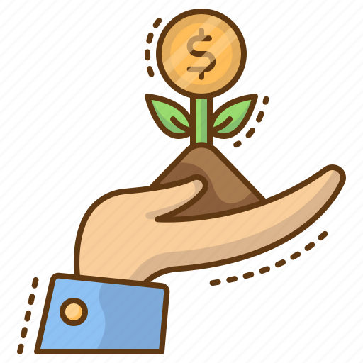 Investment, hand, coin, money, growth icon - Download on Iconfinder