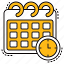 calendar, clock, deadline, time, business