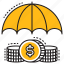 insurance, money, umbrella, safety, secutiry 