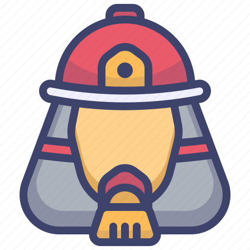 Fireman, avatar, job, fire, fighter, head icon - Download on Iconfinder